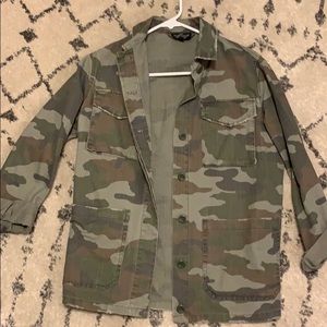 Top shop camo jacket
